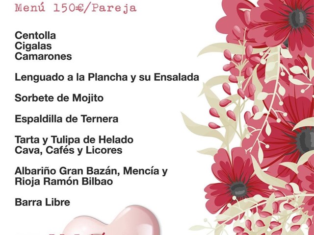 Celebre San Valentín en Restaurante Loureiro