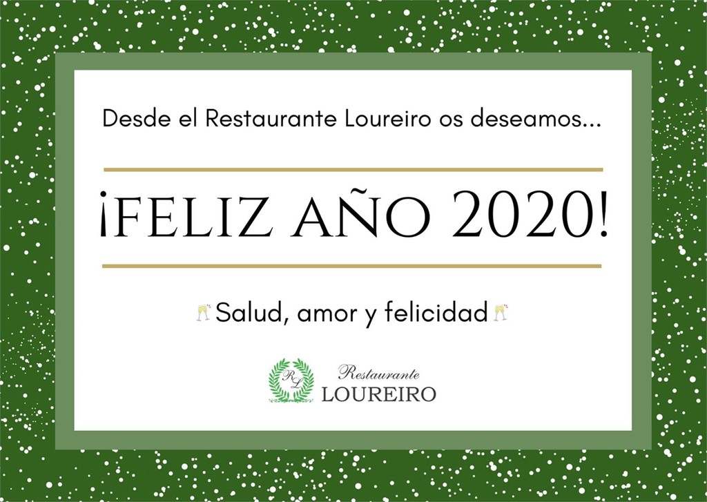 ¡Feliz 2020! Deseamos un año lleno de salud, amor y felicidad