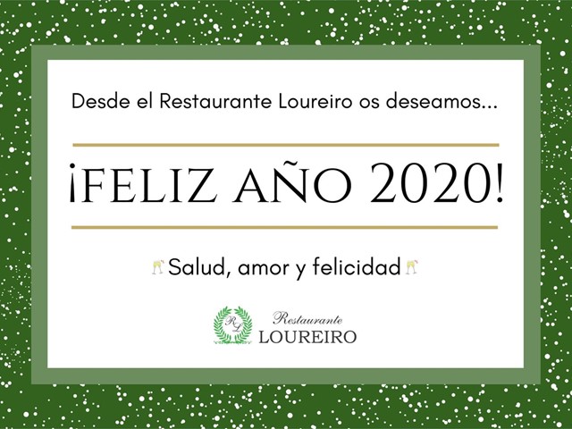 ¡Feliz 2020! Deseamos un año lleno de salud, amor y felicidad